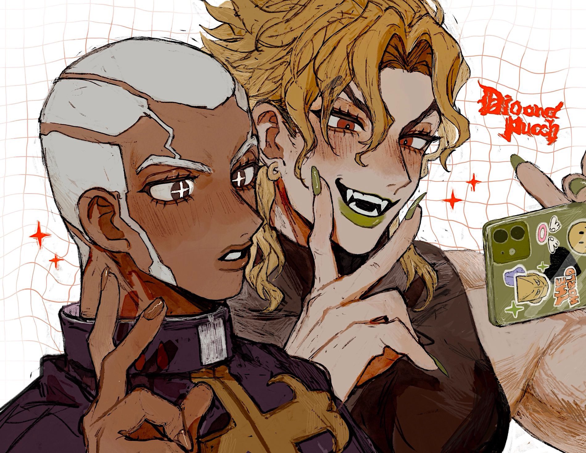 Fan Art 2: Dio and Pucci funny